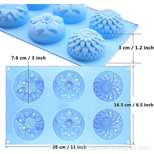 Molde de silicona de galletas de chocolate a mano